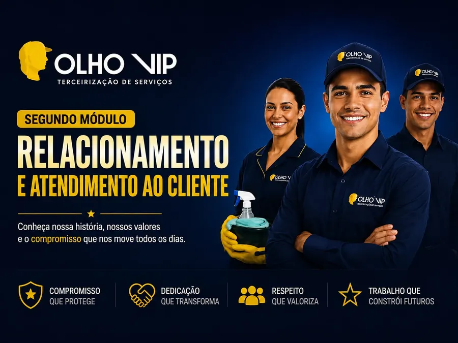 Módulo de treinamento Relacionamento e Atendimento ao Cliente